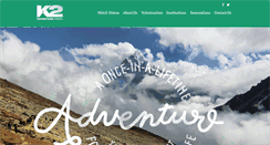 Desktop Screenshot of k2adventuretravel.com