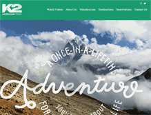 Tablet Screenshot of k2adventuretravel.com